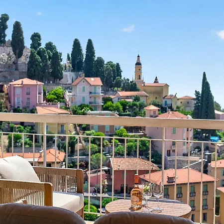 דירה Terrasse Vue Exceptionnelle Calme Et Confort מנטון